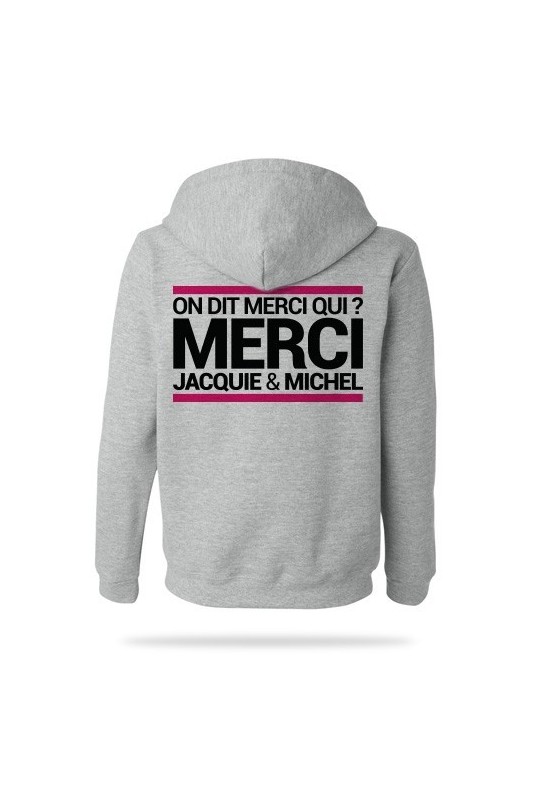 Sweat-shirt Capuche J&M gris | Jacquie & Michel