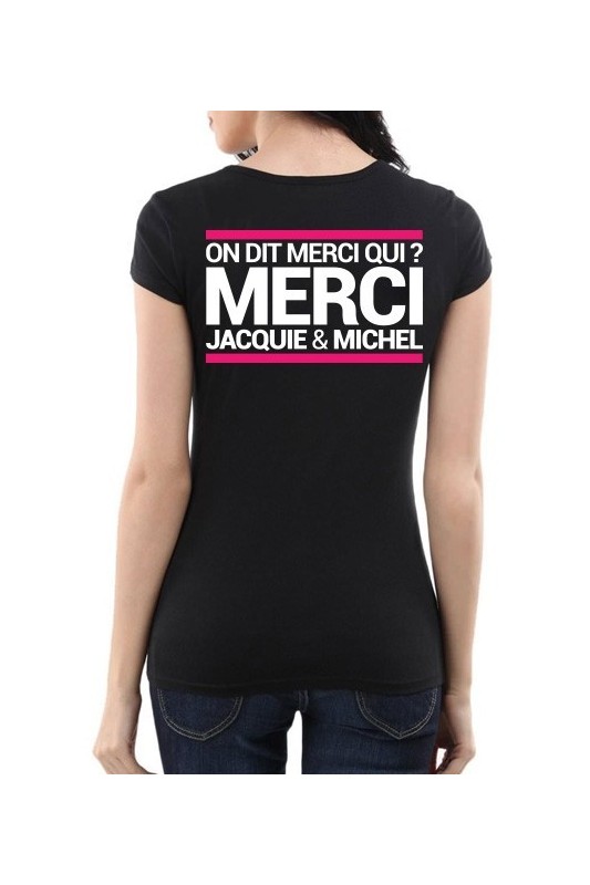Tee-shirt  J&M noir - spécial  femme - Jacquie & Michel - MyLibido