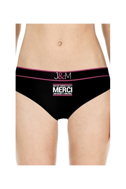 Boxer femme J&M noir | Jacquie & Michel