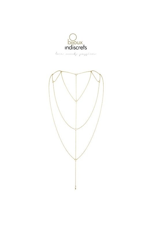 Chaine dos et décolleté dorée Bijoux Indiscrets - 1 Chaine dos et décolleté dorée Bijoux Indiscrets - 1