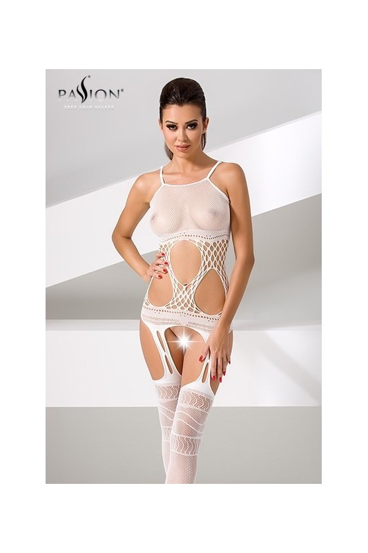 Combinaison BS047 - Blanc | Passion bodystockings