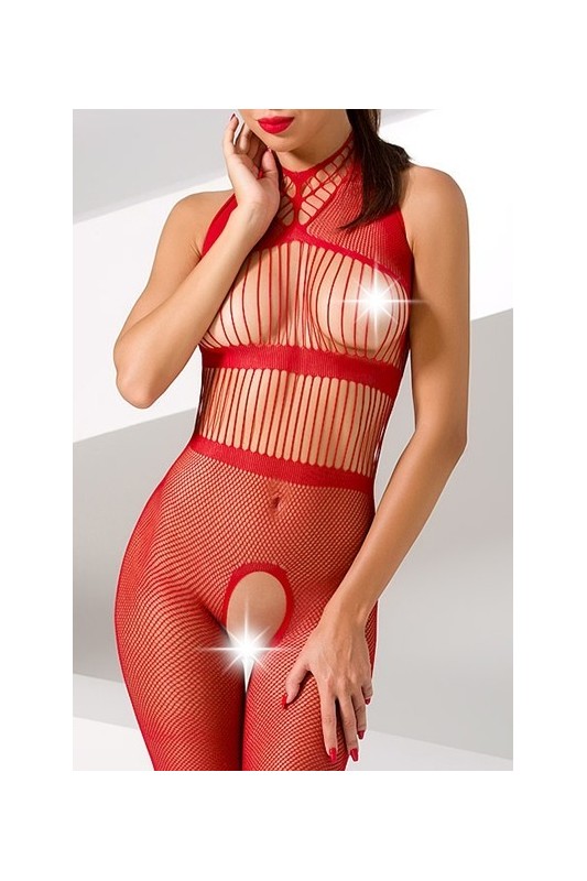 Combinaison BS048 - Rouge | Passion bodystockings