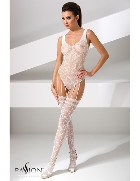 Combinaison BS051 - Blanc | Passion bodystockings