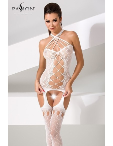 Combinaison BS056 - Blanc | Passion bodystockings