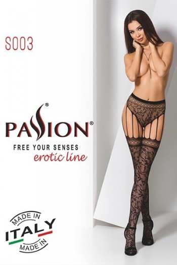 Collants S003 - Rouge | Passion bodystockings 2