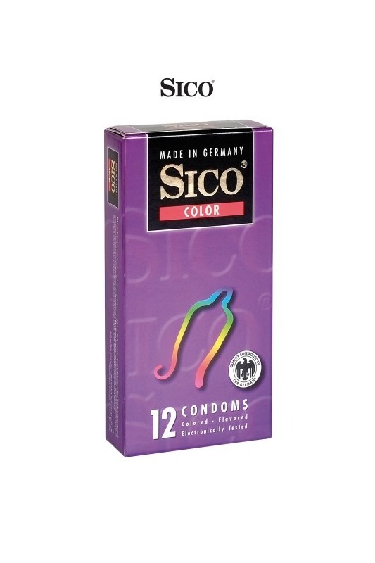 12 préservatifs Sico COLOUR - Préservatifs - MyLibido