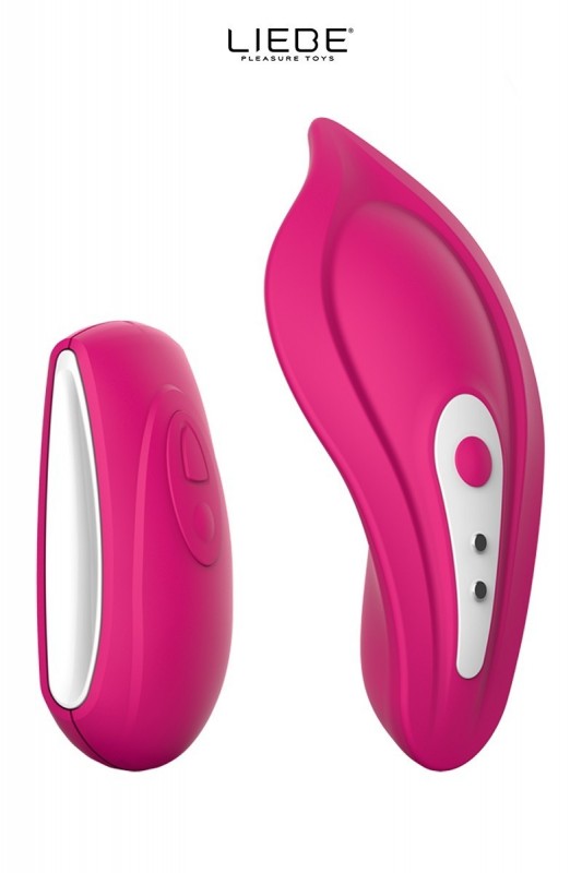 Stimulateur chauffant télécommandé Panty Vibe - cerise | Liebe