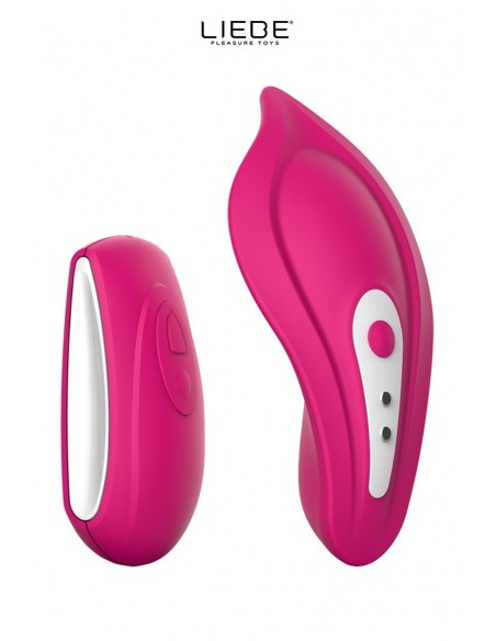 Stimulateur chauffant télécommandé Panty Vibe - cerise | Liebe