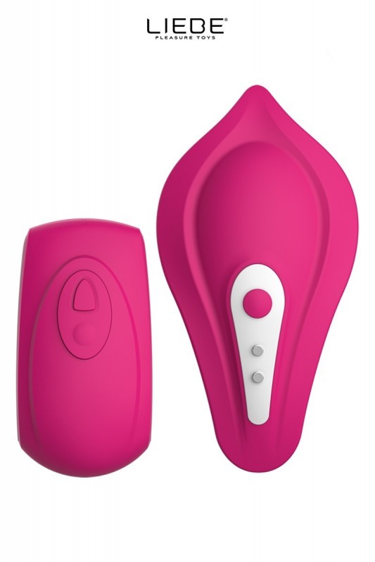 Stimulateur chauffant télécommandé Panty Vibe - cerise | Liebe