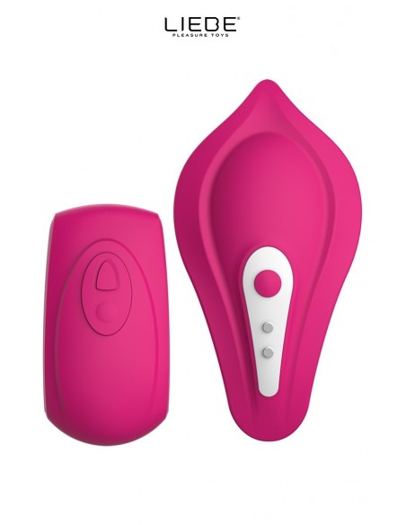 Stimulateur chauffant télécommandé Panty Vibe - cerise | Liebe