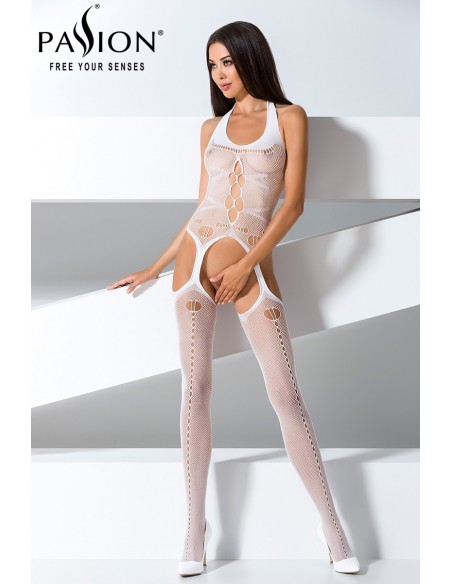 Combinaison BS059 - Blanc | Passion bodystockings