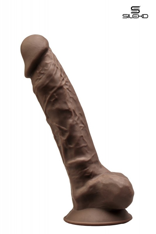 Gode double densité chocolat 23 cm - 1 Gode double densité chocolat 23 cm - 1