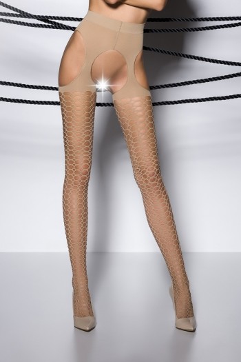 Collants ouverts TI004 - beige | Passion bas et collants