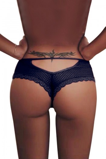 Tanga échancré bleu | Paris Hollywood