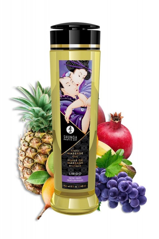 Huile de massage parfum fruits exotiques - Shunga - Busyx Bien être - MyLibido