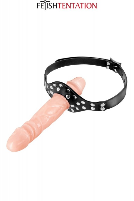 Bâillon pénis double - chair | Fetish Tentation