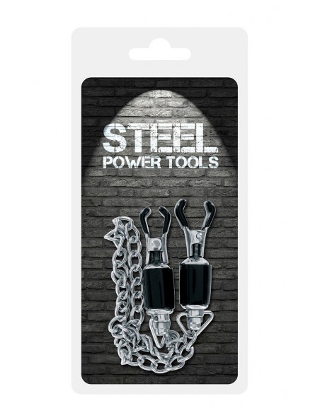 Pinces avec chaine pour tétons | Steel Power Tools