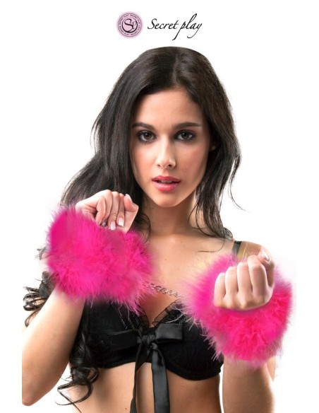 Marabou menottes - fuchsia | Secret Play Marabou menottes - fuchsia | Secret Play