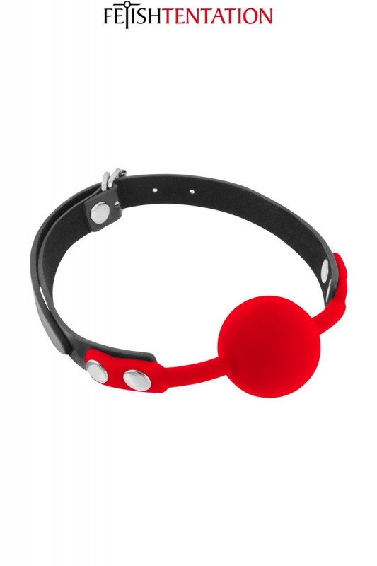 Gag ball silicone - rouge
