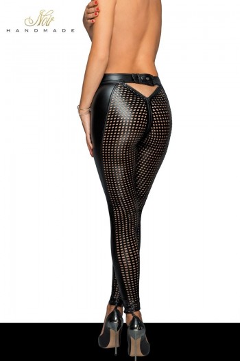 Leggings ajouré - F233 | Noir HandMade 2