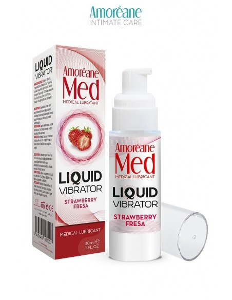 Liquid Vibrator Fraise - 30ml | Amoreane Med