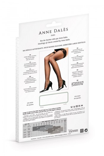 Camilla - Bas top résille noirs | Anne d'Alès 2