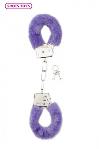 Menottes à fourrure violette | Shots Toys