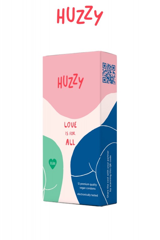 12 préservatifs vegan - Huzzy |