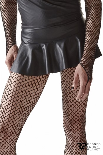 Mini jupe taille basse noire | Regnes