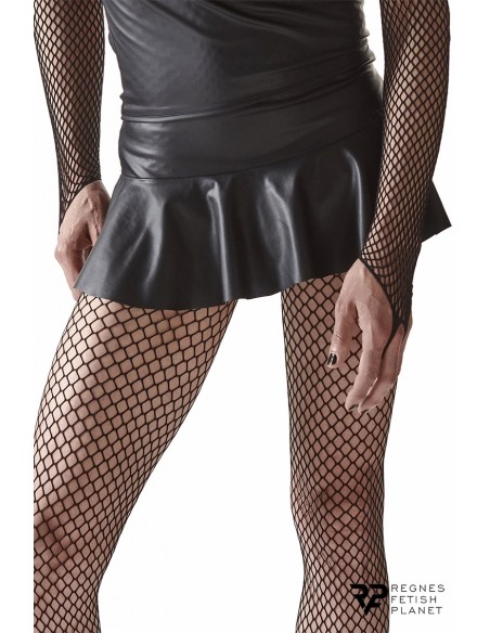 Mini jupe taille basse noire | Regnes