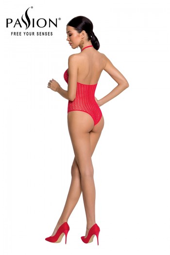 Body résille ajouré BS088 - Rouge | Passion bodystockings 2
