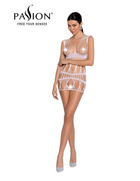 Robe nue BS089 - Blanc | Passion bodystockings