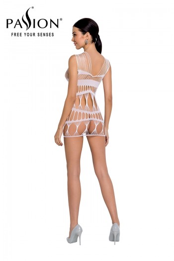 Robe nue BS089 - Blanc | Passion bodystockings 2