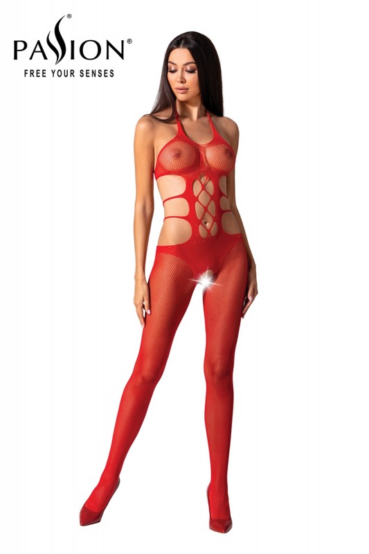 BS084 Rouge - Combinaison érotique | Passion bodystockings