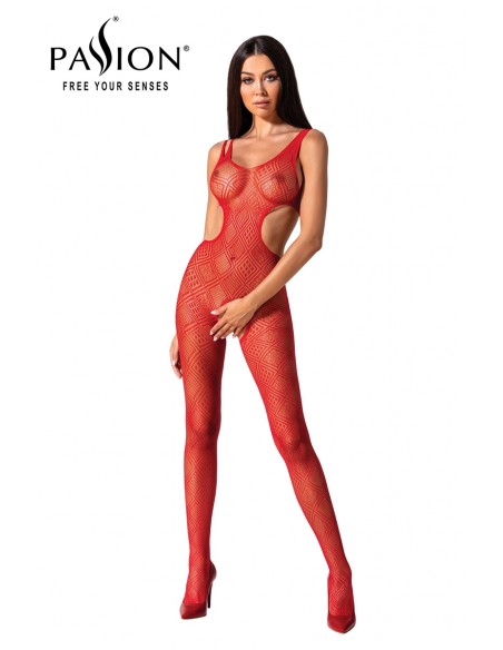 BS085 Rouge - Combinaison ouverte | Passion bodystockings BS085 Rouge - Combinaison ouverte | Passion bodystockings