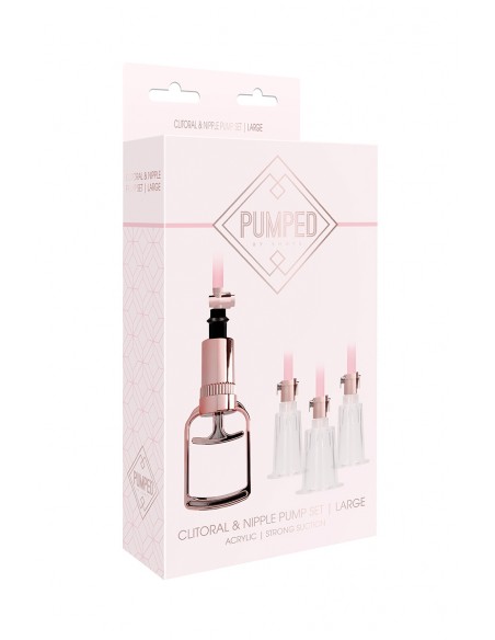 Pompe manuelle pour tétons et clitoris - Large | Pumped