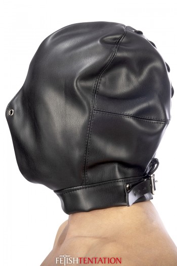 Cagoule BDSM intégrale simili cuir | Fetish Tentation | Fetish Tentation 2