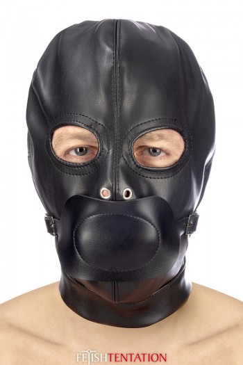 Cagoule BDSM et baillon amovible | Fetish Tentation | Fetish Tentation