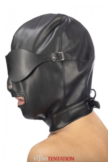 Cagoule BDSM et bandeau amovible | Fetish Tentation | Fetish Tentation 2