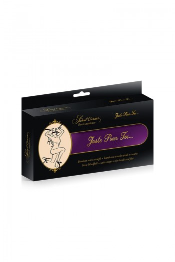 coffret liens satinés pourpres par 5 | Sweet Caress | Sweet Caress 2