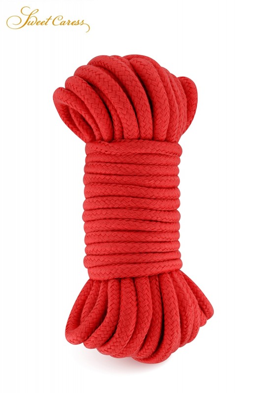 Corde 10 mètres rouge | Sweet Caress | Sweet Caress