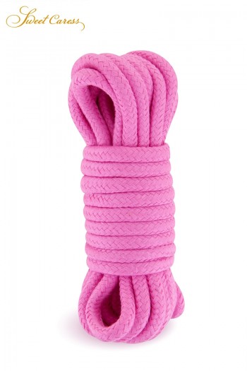 Corde 5 mètres rose | Sweet Caress | Sweet Caress