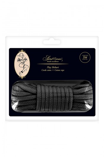 Corde 5 mètres noire | Sweet Caress | Sweet Caress 2