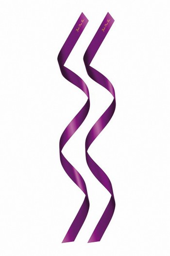 Liens BDSM en satin pourpre | Sweet Caress | Sweet Caress