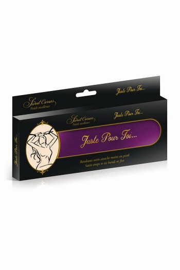 Liens BDSM en satin pourpre | Sweet Caress | Sweet Caress 2