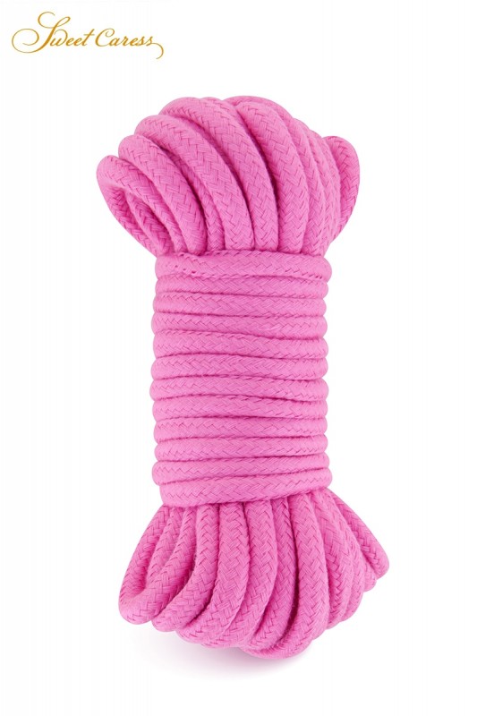 Corde de bondage 10 m rose | Sweet Caress | Sweet Caress