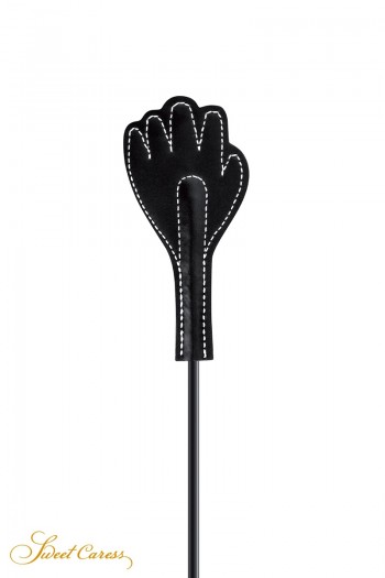 Mini cravache main et plumeau noir | Sweet Caress | Sweet Caress 2