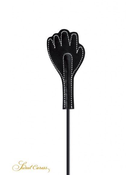 Mini cravache main et plumeau noir | Sweet Caress | Sweet Caress Mini cravache main et plumeau noir | Sweet Caress | Sweet Caress