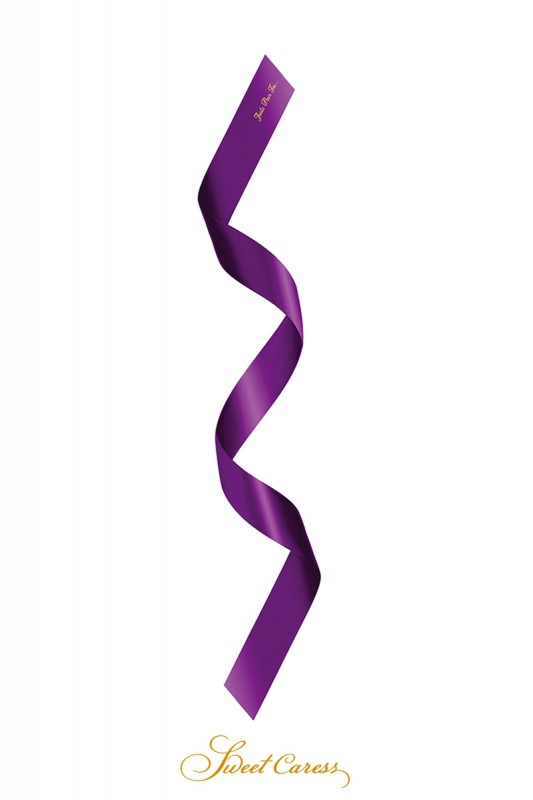 Bandeau de satin violet | Sweet Caress | Sweet Caress