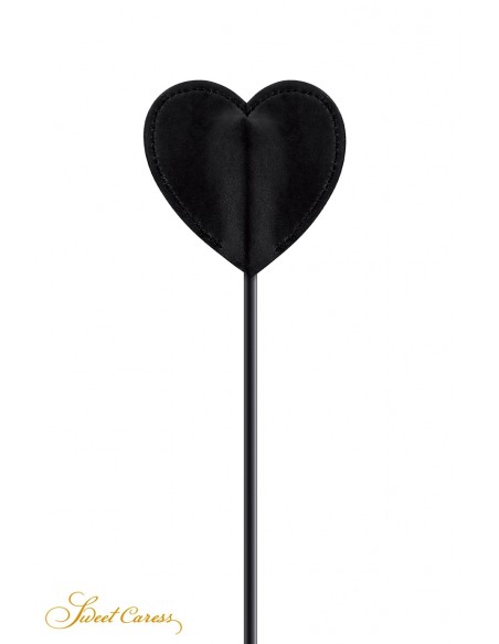 Cravache coeur noire et pompon doux sexy | Sweet Caress | Sweet Caress Cravache coeur noire et pompon doux sexy | Sweet Caress | Sweet Caress